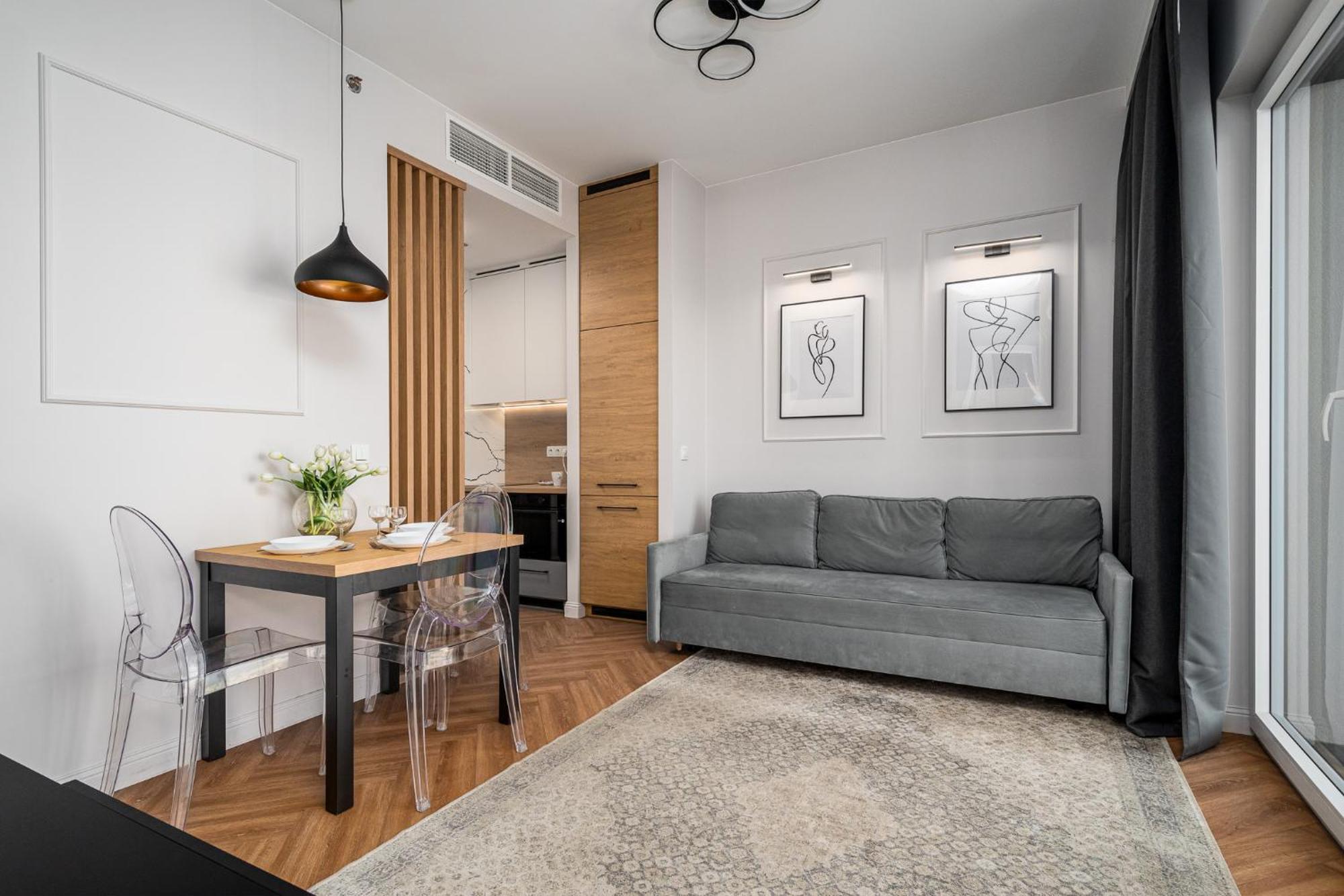 Wola Tower Deluxe Separate Bedroom With Free Garage - By Perfect Apart 华沙 外观 照片